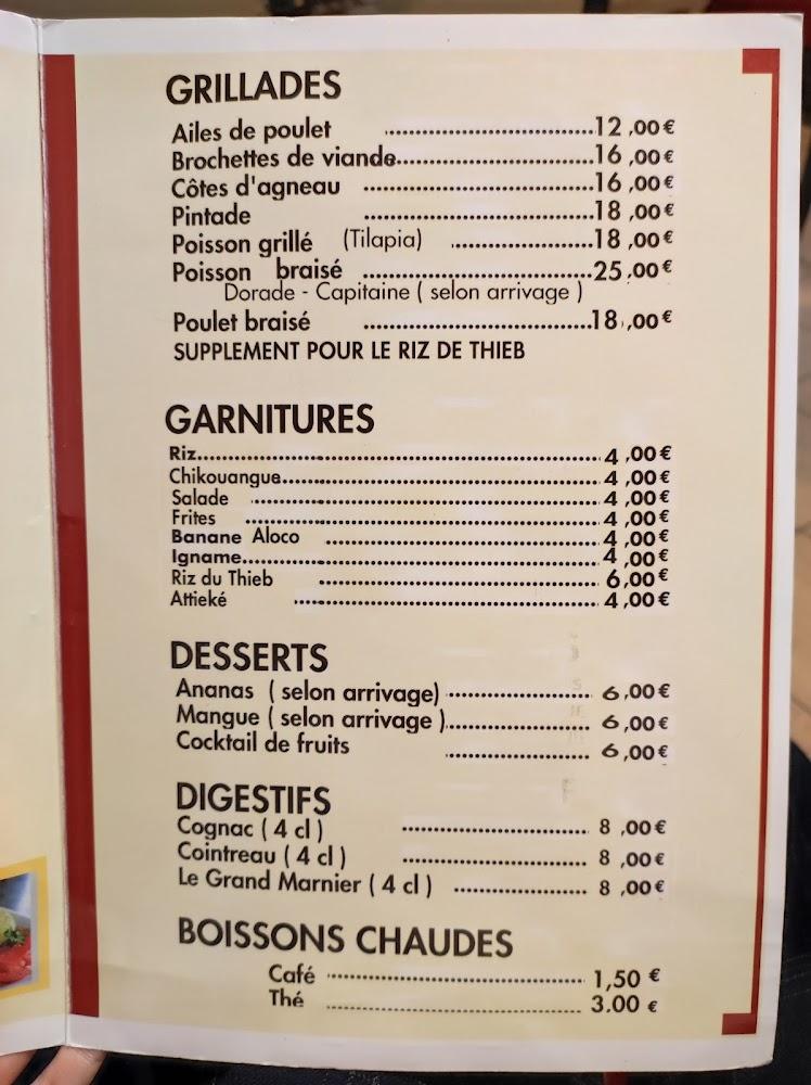 Le Fouta Djalon - Menu Image 1